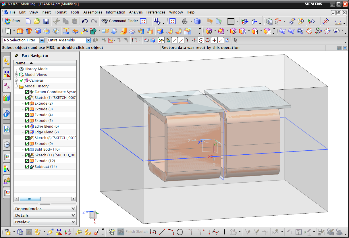 Picture: Transformer CAD model in NX